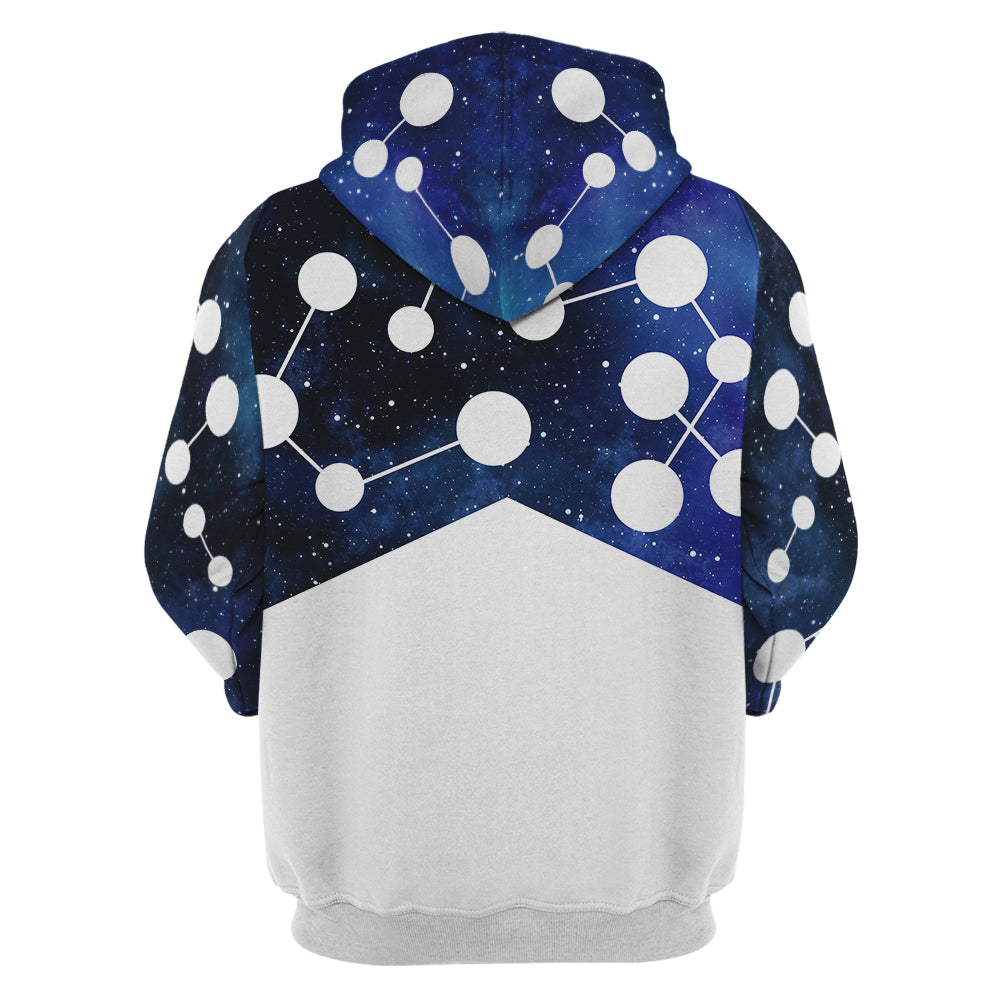 Across the Spider Verse Earth 13 Cosmic Spider Hero Peter Parker Battle Suit Cosplay Hoodie