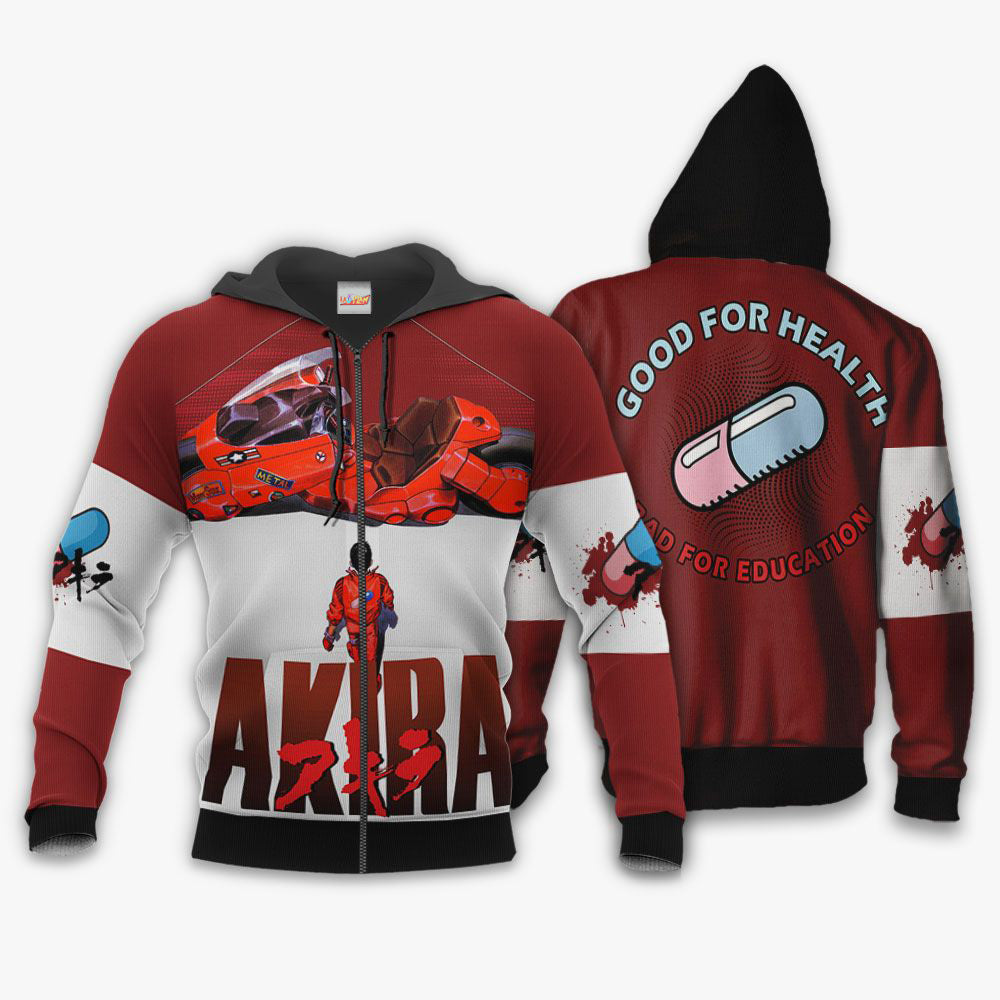 Akira Good Health Bad Education Akira Hoodie Shirt