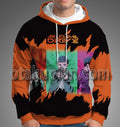Akudama Drive Orange Artistic Pattern Hoodie