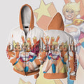 All Star Comics Power Girl Orange Cosplay Zip Up Hoodie