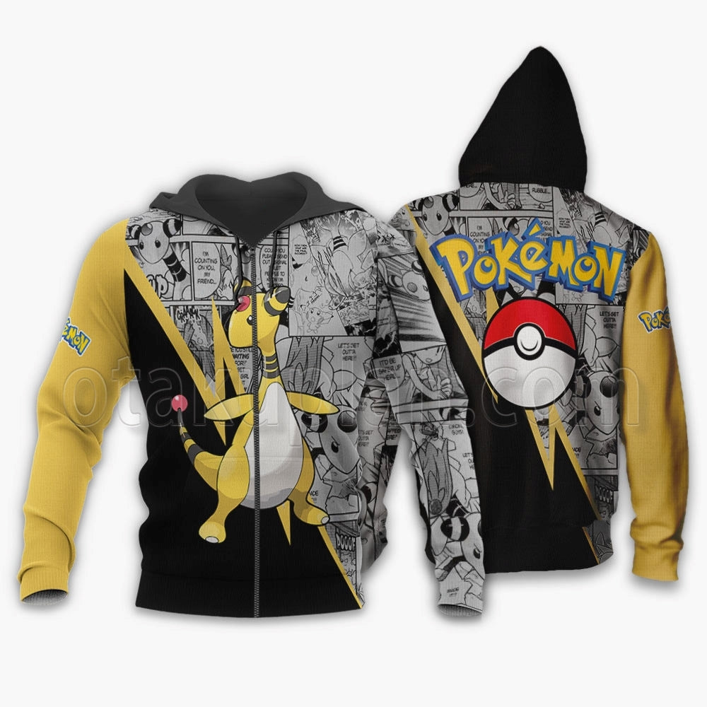 Ampharos Hoodie Custom Mix Manga
