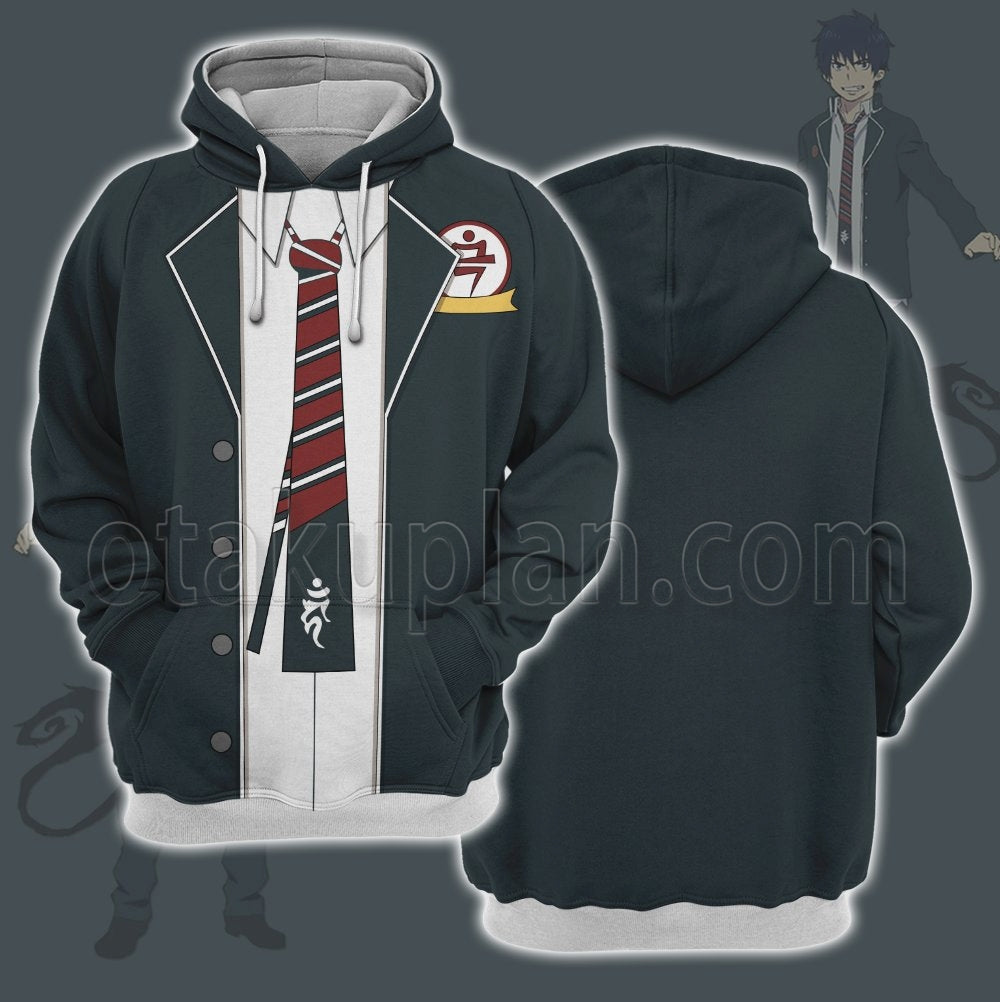 Ao no Exorcist Shimane Illuminati-hen Okumura Rin Uniform Cosplay Hoodie