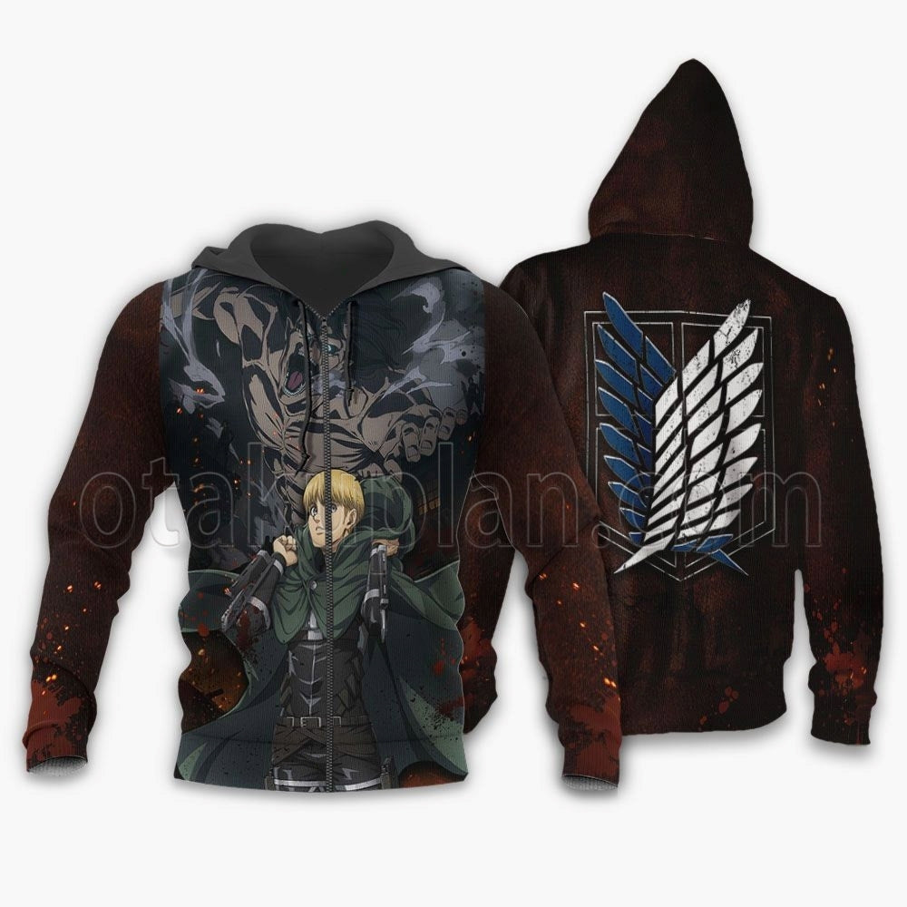 Attack On Tian Armin Arlert Hoodie AOT Final Season Anime
