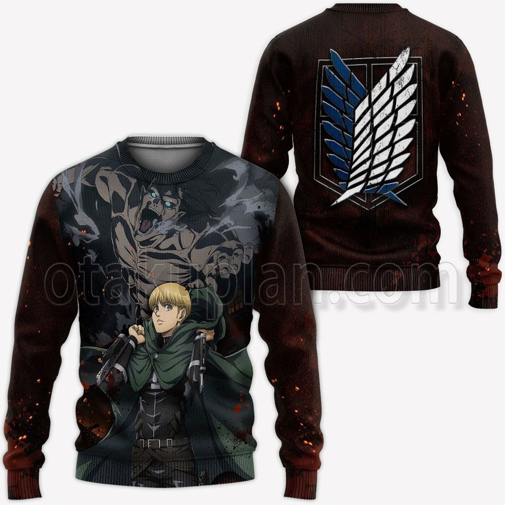Attack On Tian Armin Arlert Hoodie AOT Final Season Anime