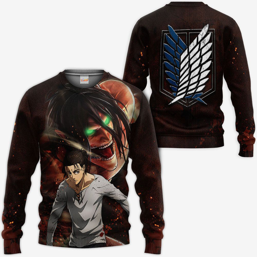 Attack On Tian Eren Yeager AOT Final Season Hoodie Shirt