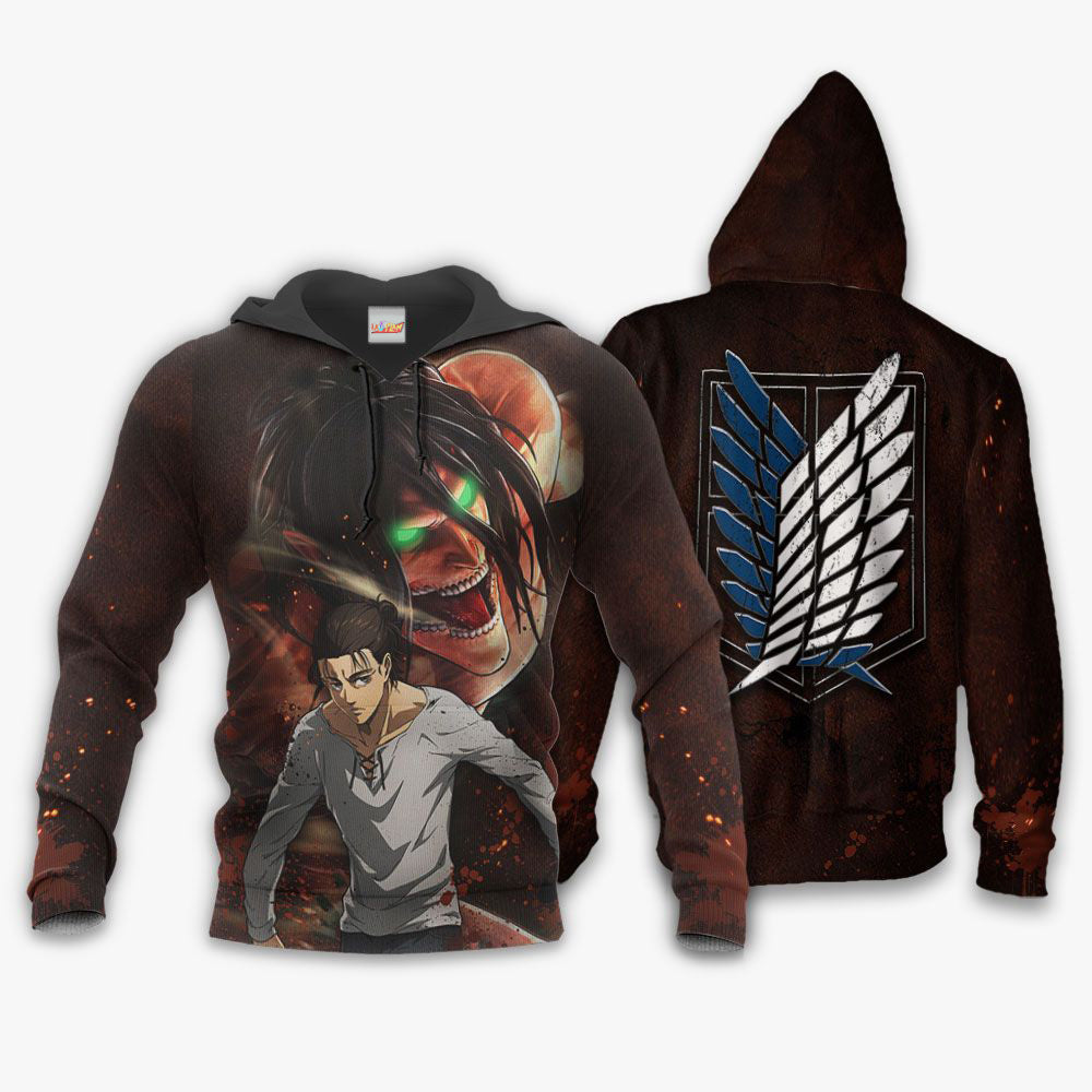 Attack On Tian Eren Yeager AOT Final Season Hoodie Shirt