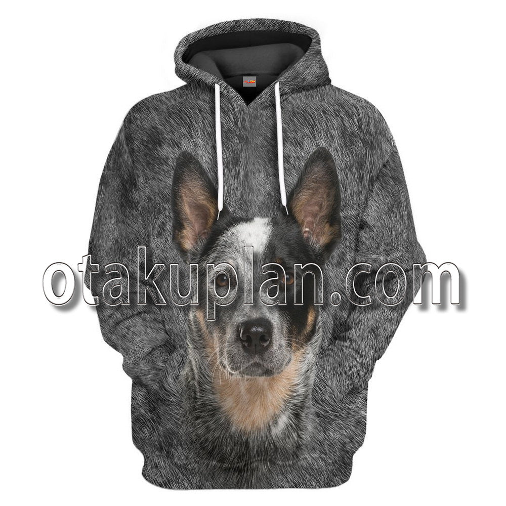 Australian Cattle Dog Front And Back T-Shirt / Hoodie