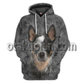 Australian Cattle Dog Front And Back T-Shirt / Hoodie