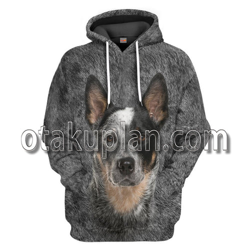 Australian Cattle Dog Front And Back T-Shirt / Hoodie