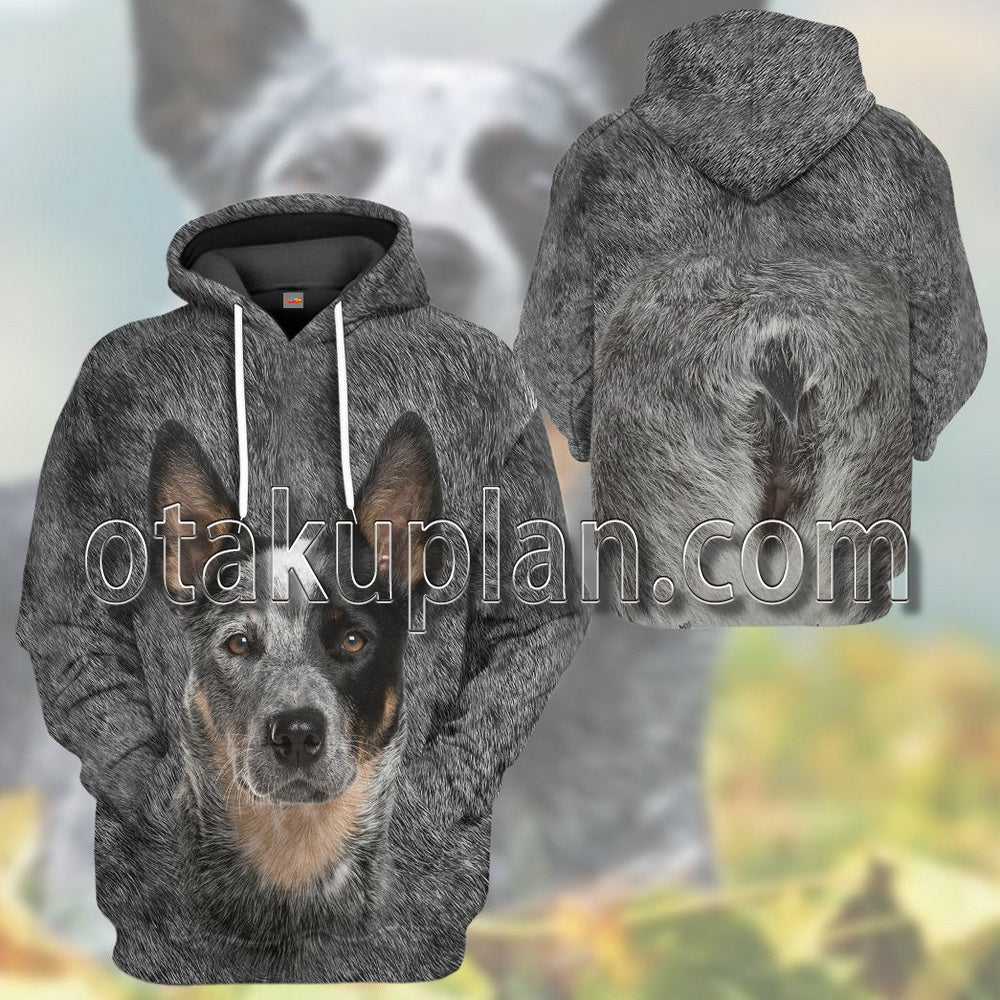 Australian Cattle Dog Front And Back T-Shirt / Hoodie