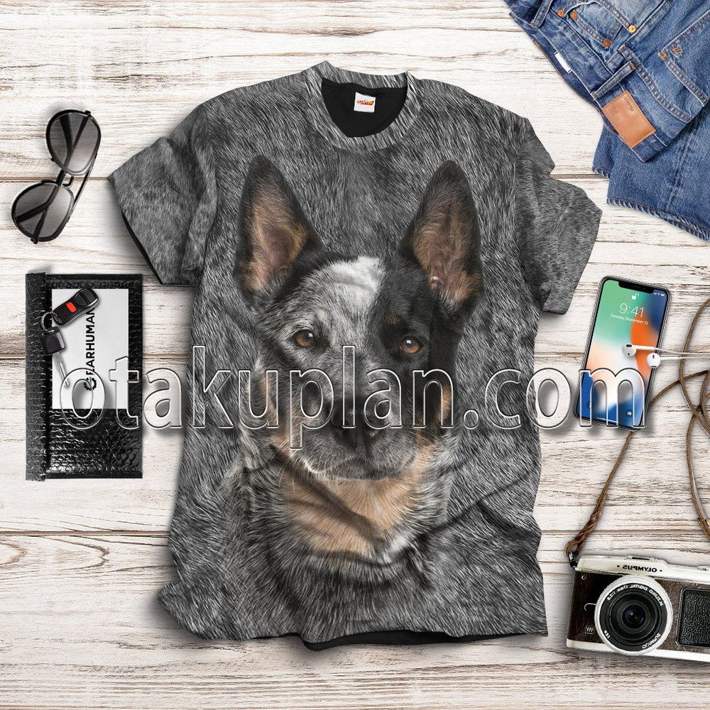 Australian Cattle Dog Front And Back T-Shirt / Hoodie