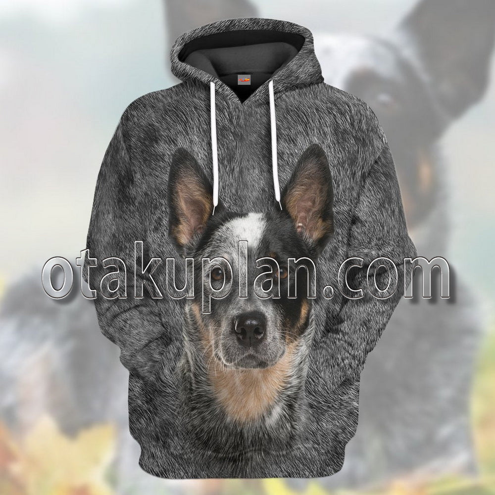 Australian Cattle Dog Front And Back T-Shirt / Hoodie