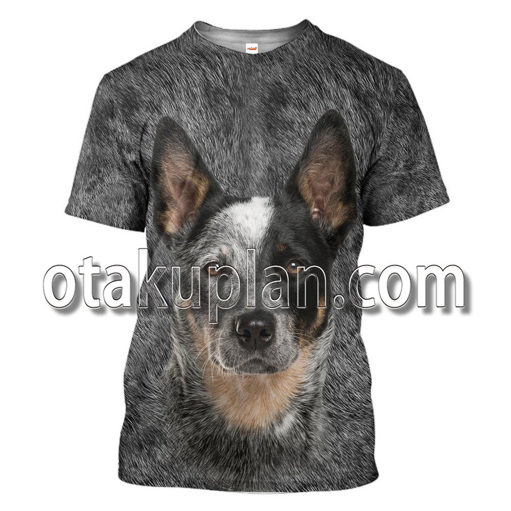 Australian Cattle Dog Front And Back T-Shirt / Hoodie