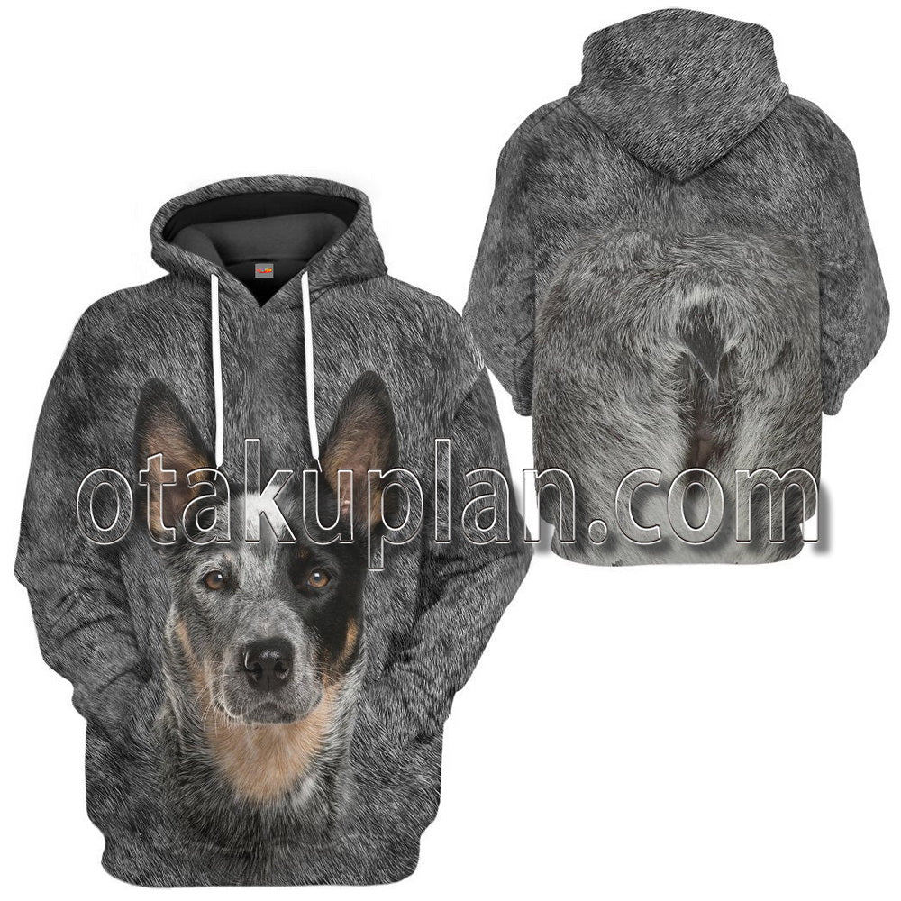 Australian Cattle Dog Front And Back T-Shirt / Hoodie