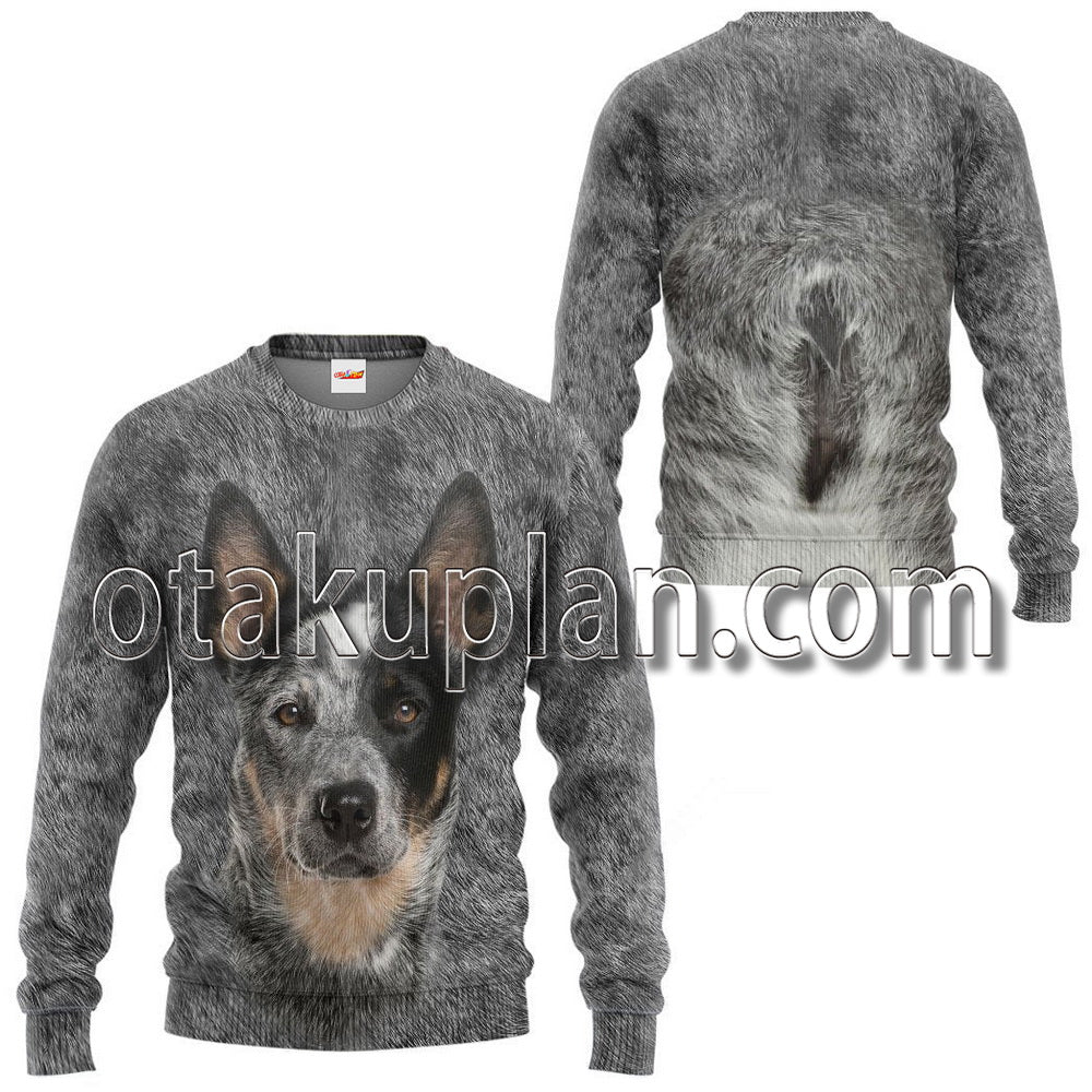 Australian Cattle Dog Front And Back T-Shirt / Hoodie