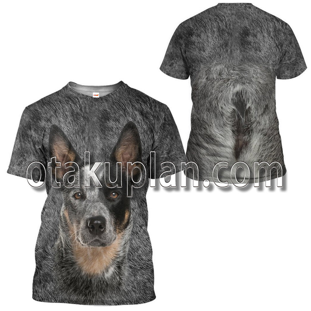 Australian Cattle Dog Front And Back T-Shirt / Hoodie