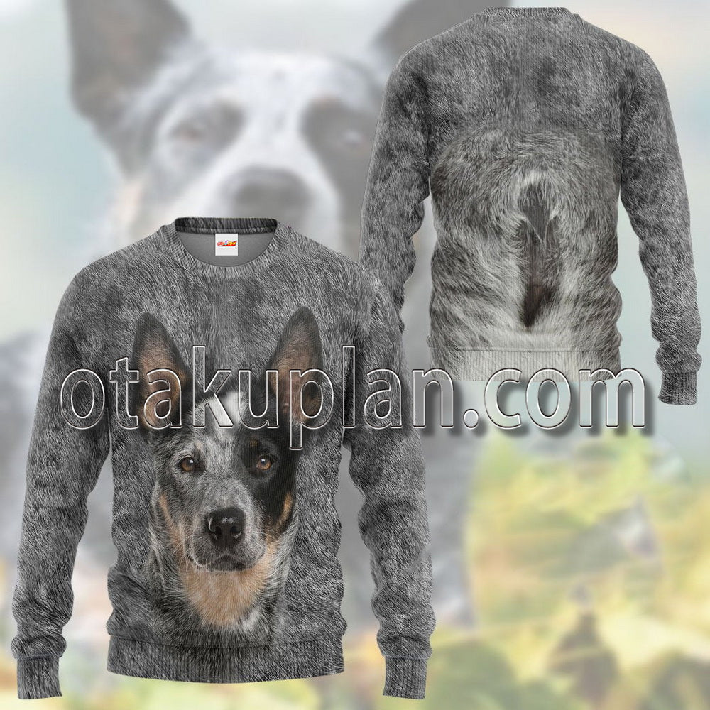 Australian Cattle Dog Front And Back T-Shirt / Hoodie