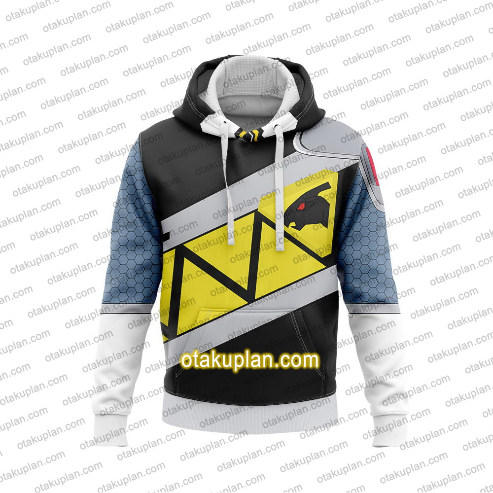 Zyuden Sentai Kyoryuger Beast Power Squadron Dinosaur Ranger Kyoryu Black Cosplay Hoodie