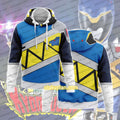 Zyuden Sentai Kyoryuger Beast Power Squadron Dinosaur Ranger Kyoryu Blue Cosplay Hoodie