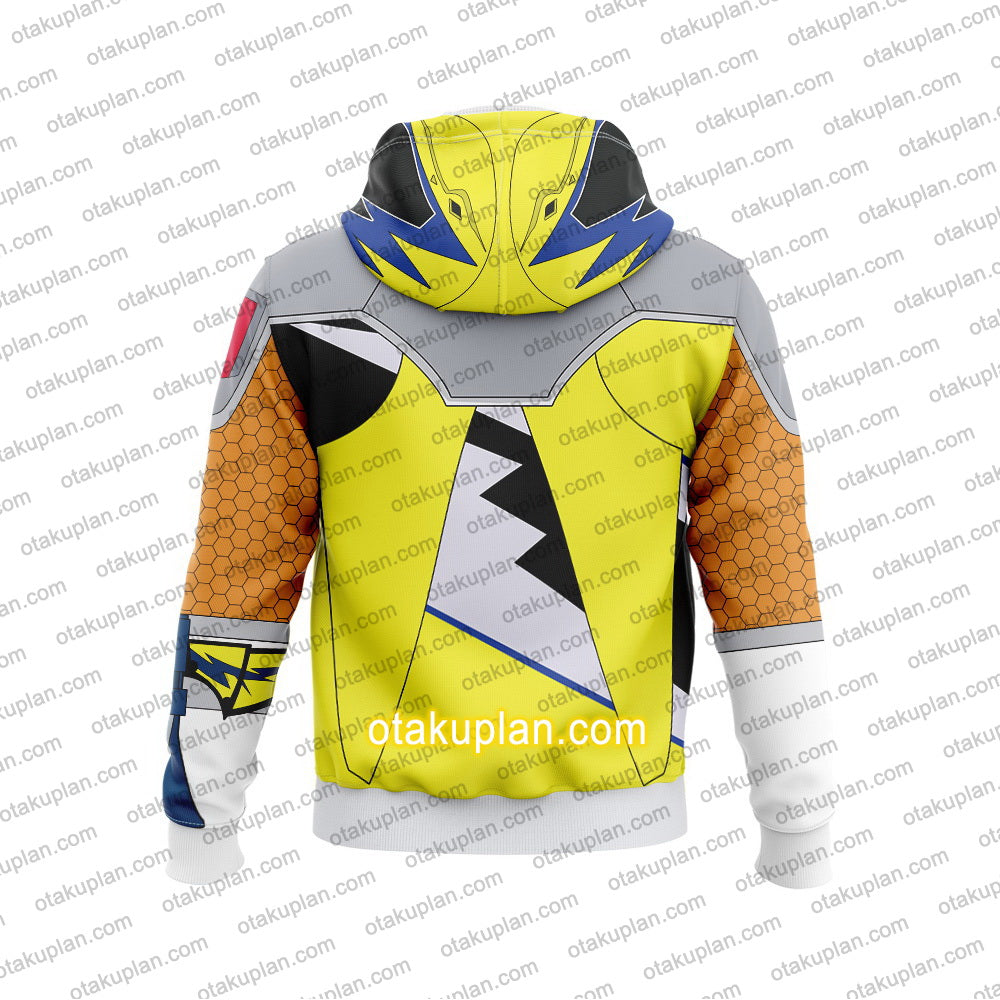 Zyuden Sentai Kyoryuger Beast Power Squadron Dinosaur Ranger Kyoryu Gold Cosplay Hoodie