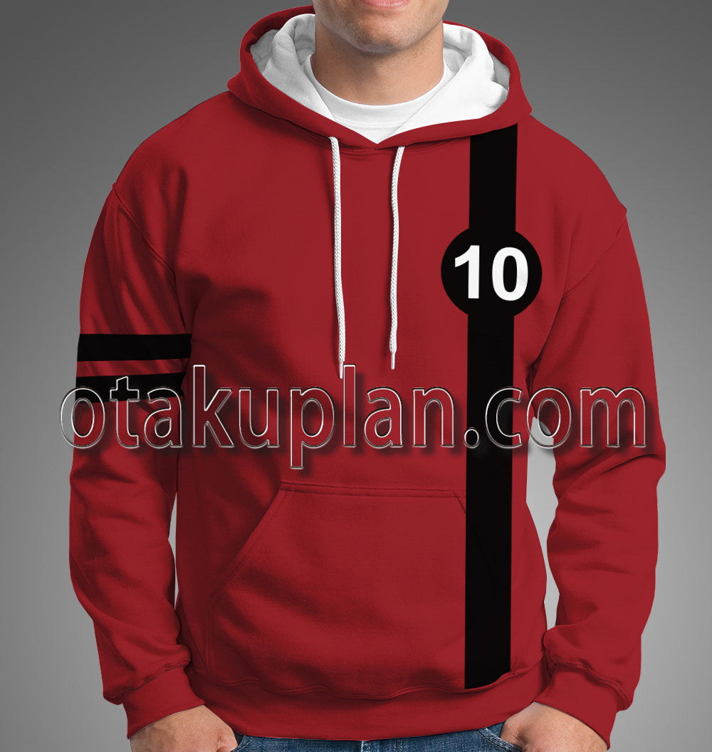 Ben 10 Albedo Red Costume Cosplay Hoodie