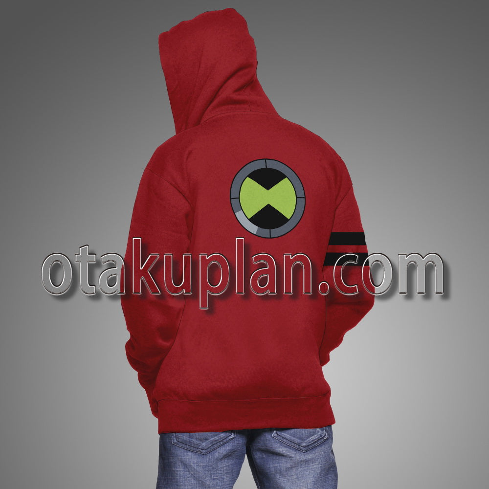 Ben 10 Albedo Red Costume Cosplay Hoodie