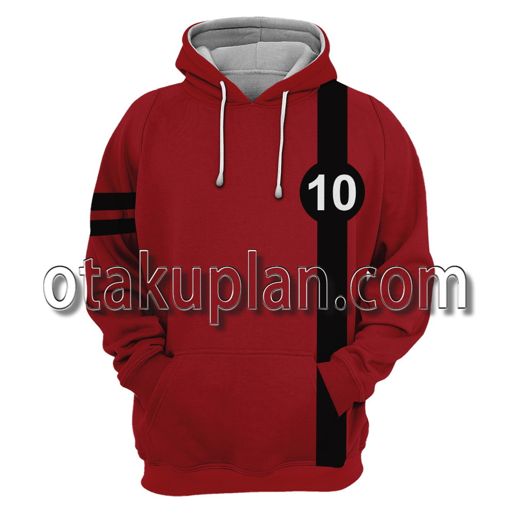 Ben 10 Albedo Red Costume Cosplay Hoodie