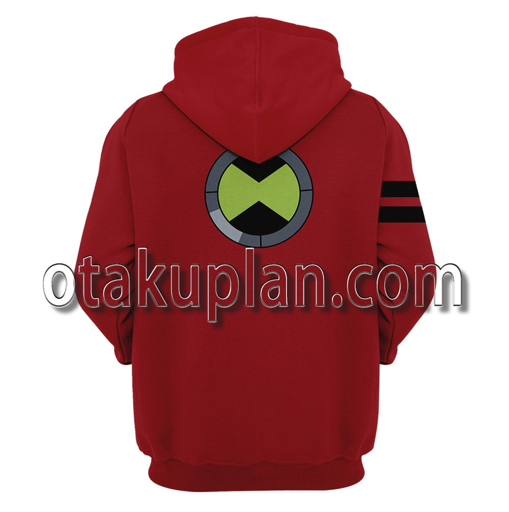 Ben 10 Albedo Red Costume Cosplay Hoodie