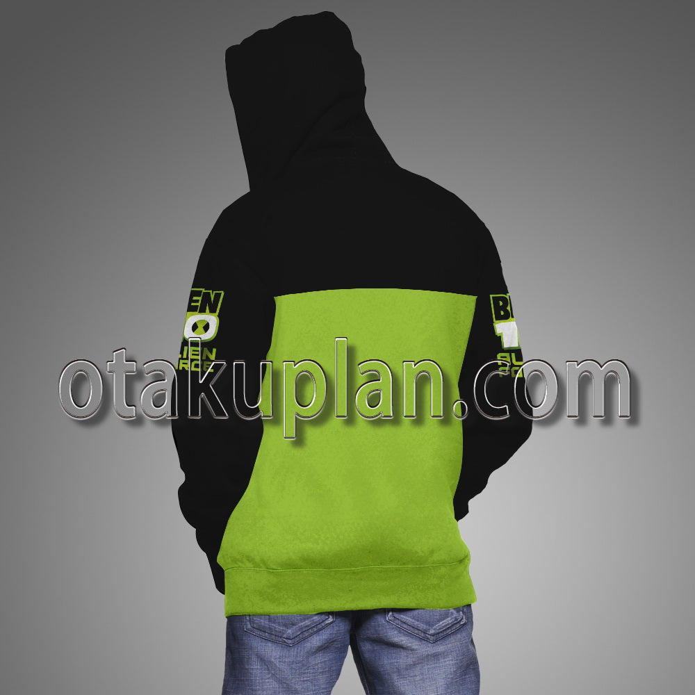 Ben 10 Green Costume Cosplay Hoodie
