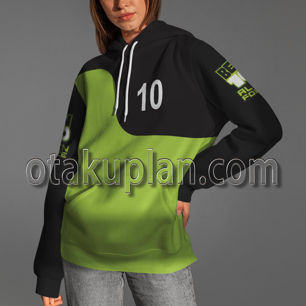 Ben 10 Green Costume Cosplay Hoodie