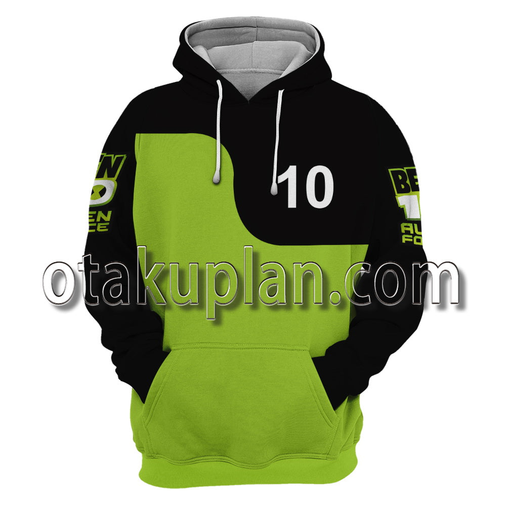 Ben 10 Green Costume Cosplay Hoodie