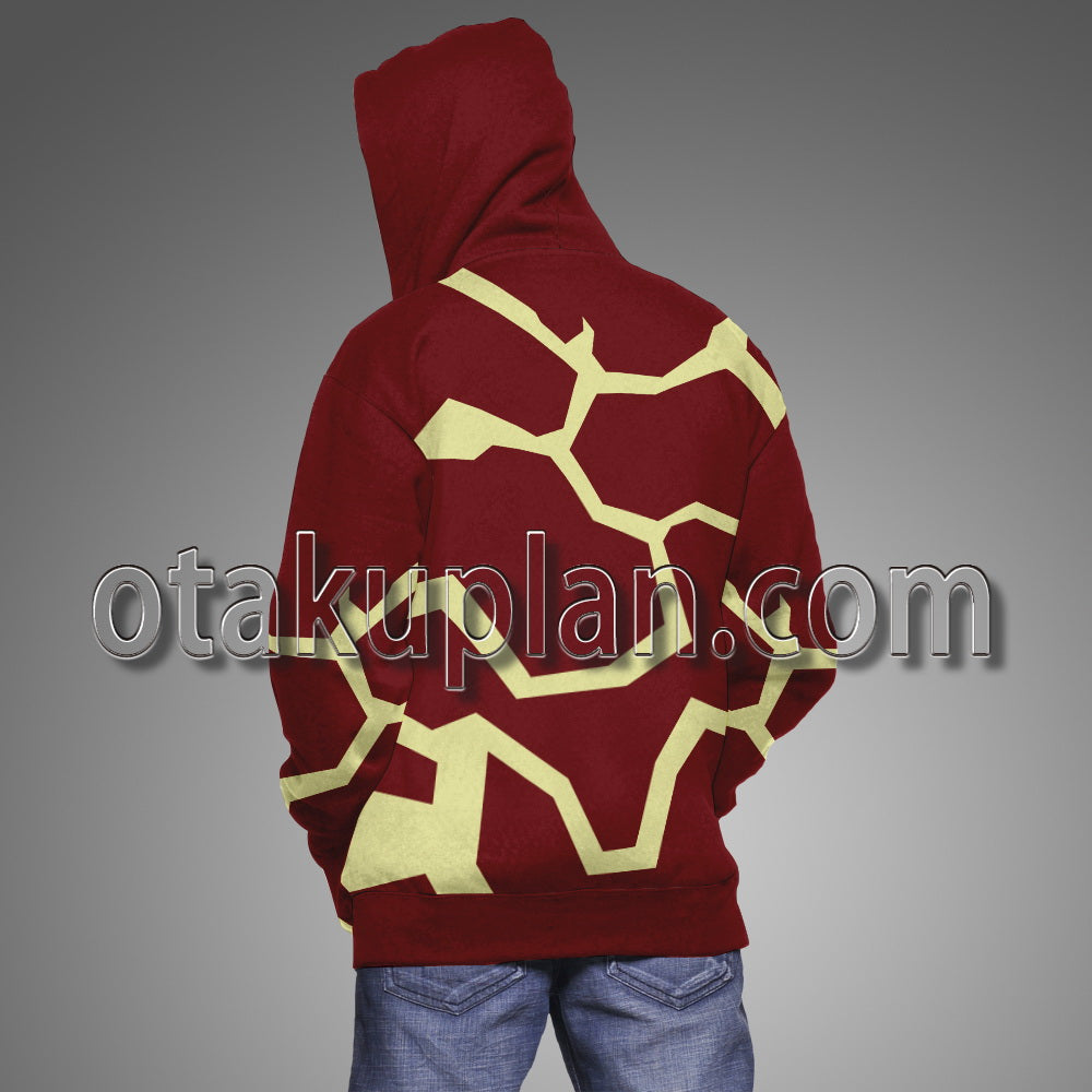 Ben 10 Heatblast Battle Suit Cosplay Hoodie