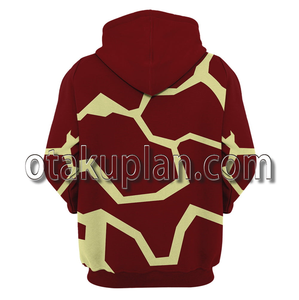Ben 10 Heatblast Battle Suit Cosplay Hoodie