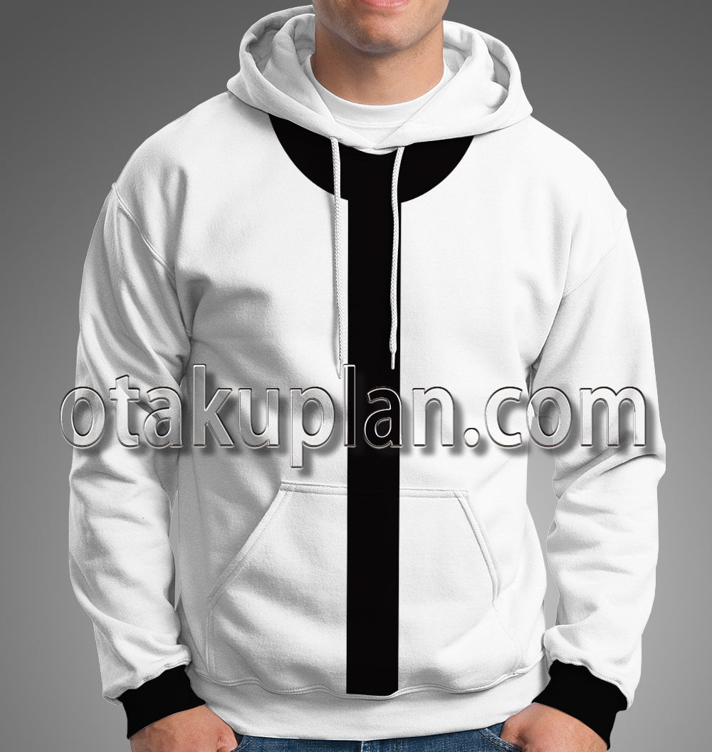 Ben 10 Omniverse Mascot White And Black Costume Cosplay Hoodie
