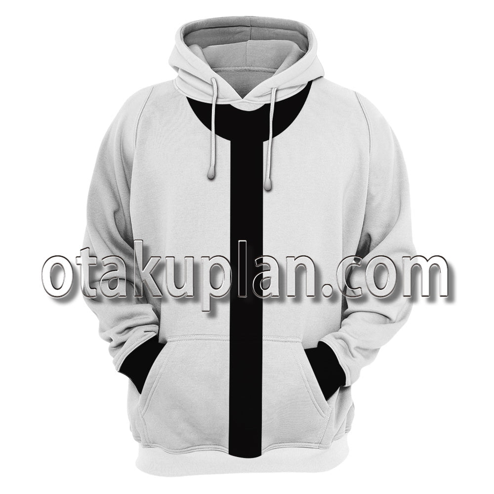 Ben 10 Omniverse Mascot White And Black Costume Cosplay Hoodie