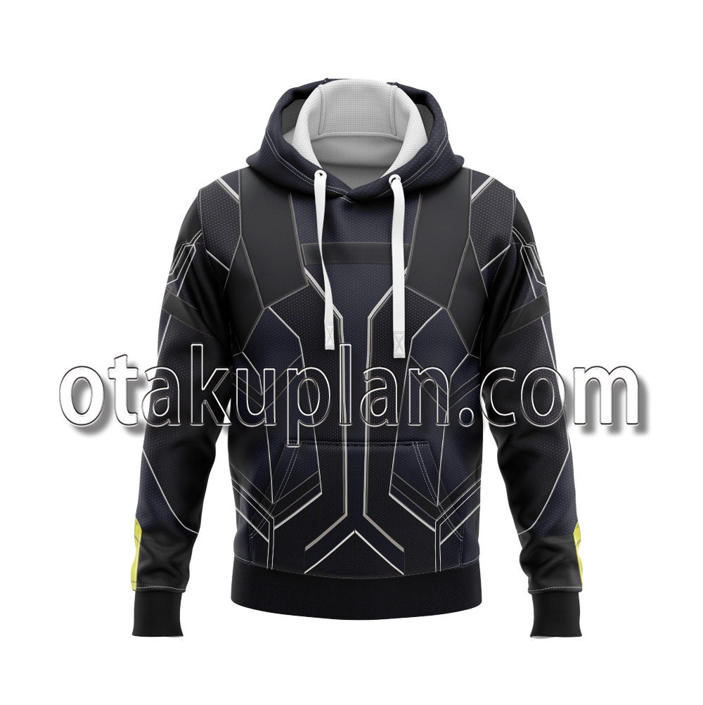 Black Widow Black and Blue Cosplay Hoodie