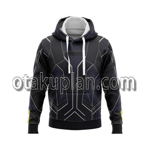 Black Widow Black and Blue Cosplay Hoodie