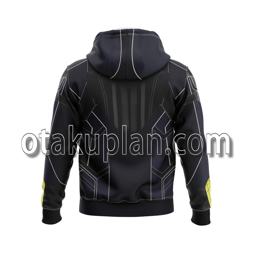 Black Widow Black and Blue Cosplay Hoodie