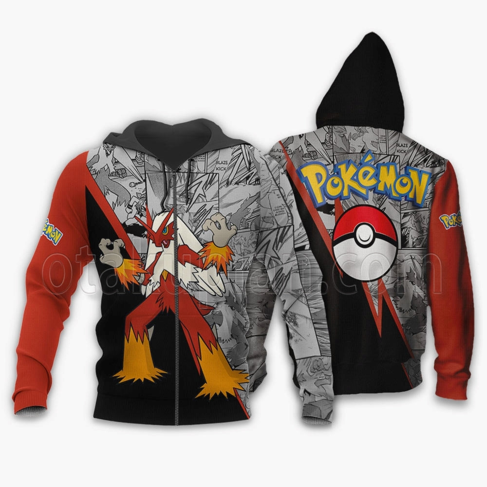 Blaziken Hoodie Custom Mix Manga