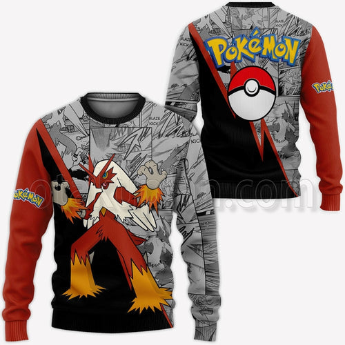 Blaziken Hoodie Custom Mix Manga