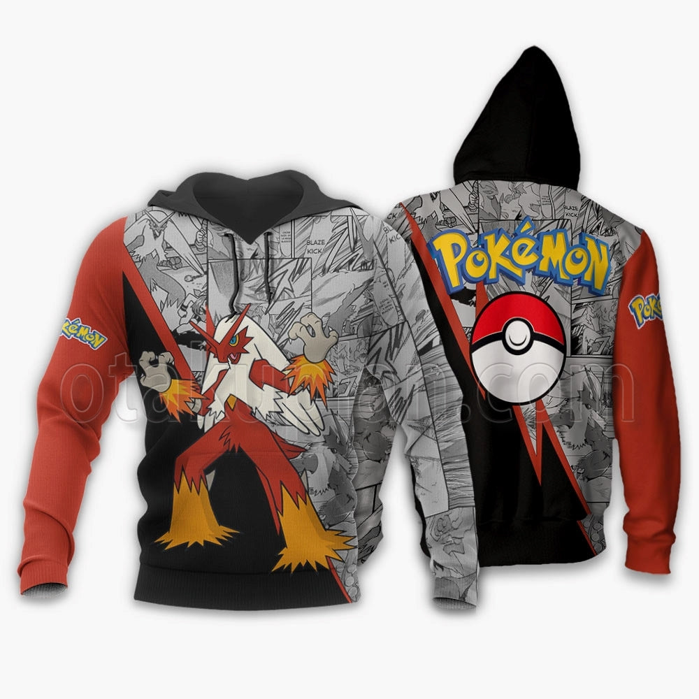 Blaziken Hoodie Custom Mix Manga