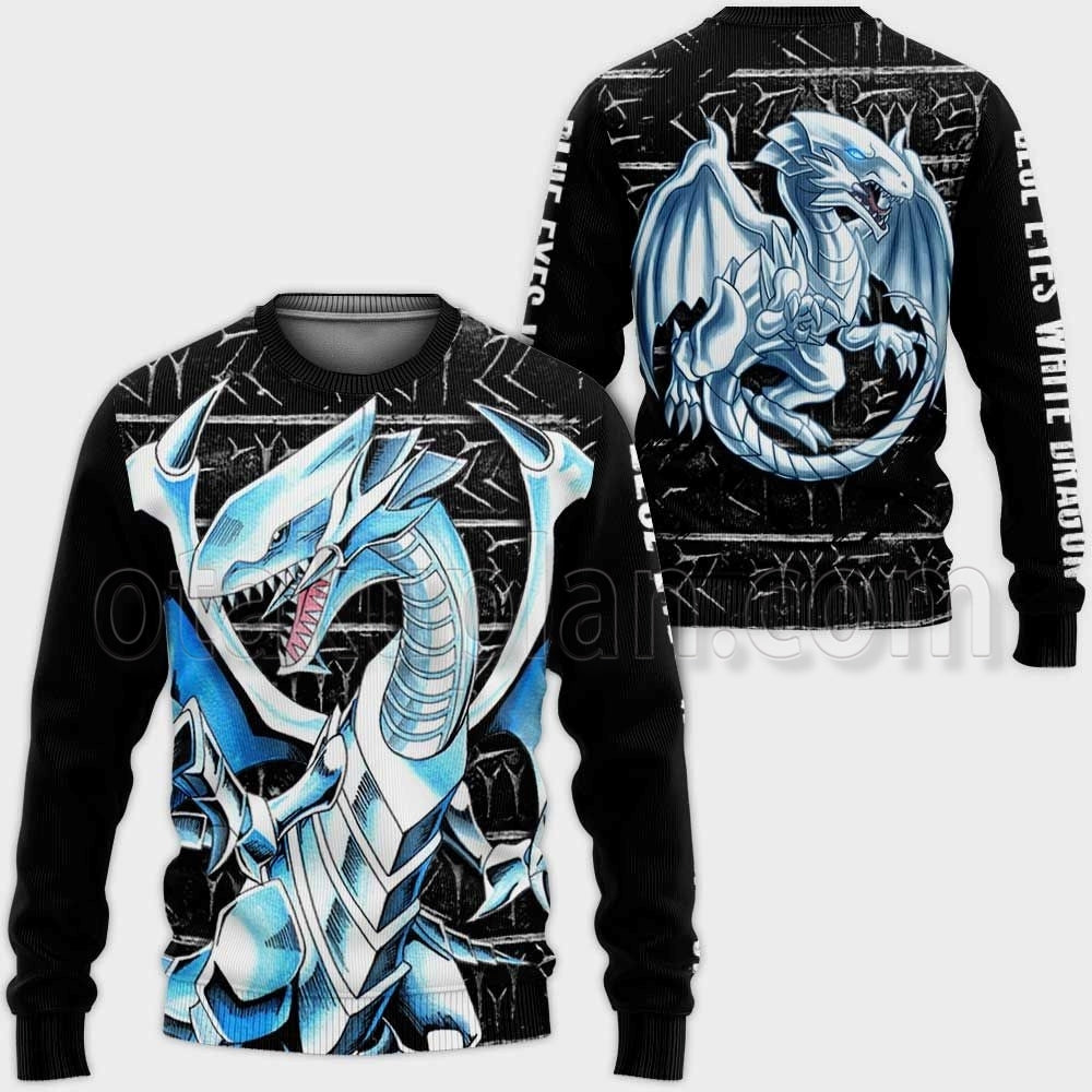 Blue-Eyes White Dragon Hoodie Custom