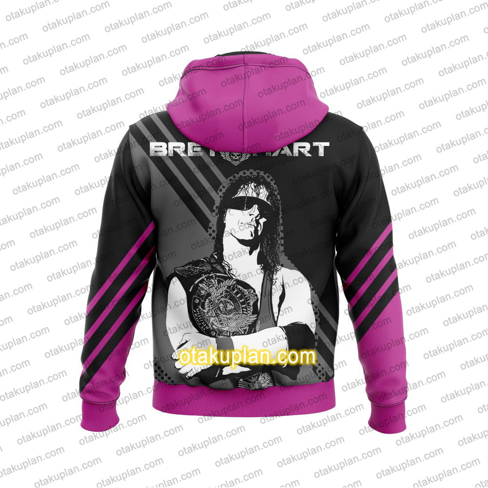 Bret Hart Image Line Combination Hoodie