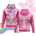 Care Bears Cheer Bear Love-A-Lot Bear Pink Clipart Hoodie