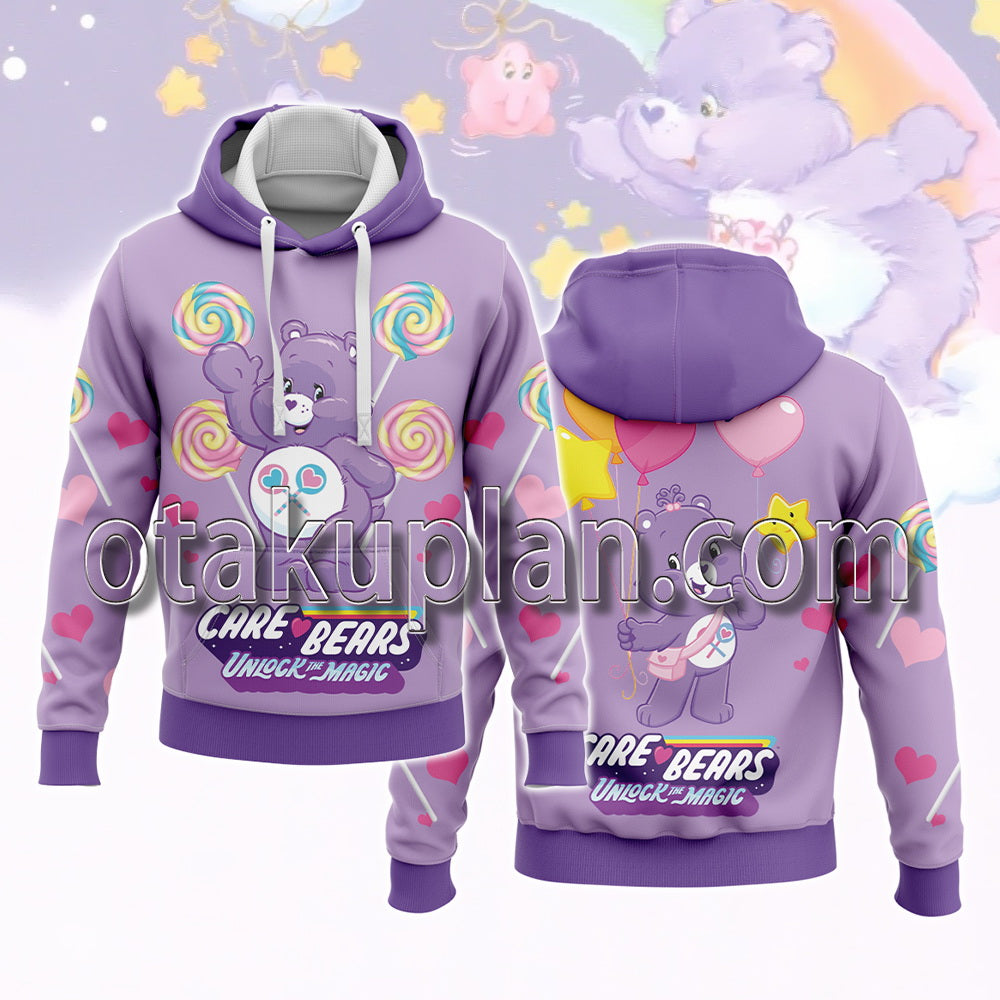 Care Bears Share Bear Purple Clipart Baby Hoodie