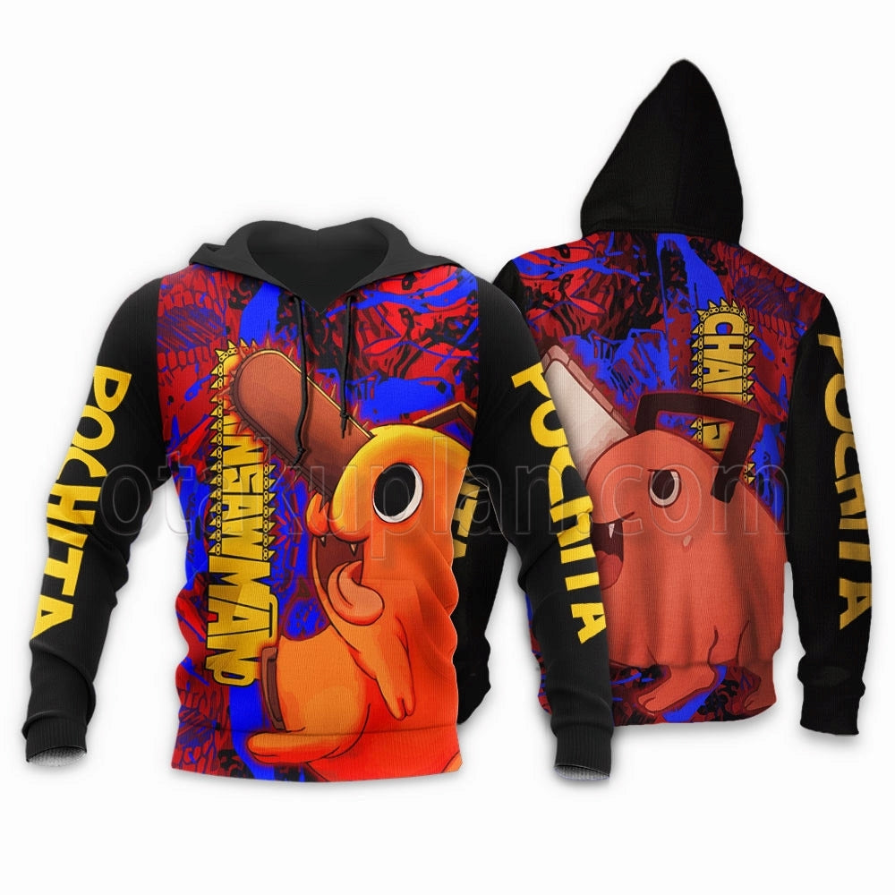 Chainsaw Devil Pochita Hoodie Anime Custom For Fans