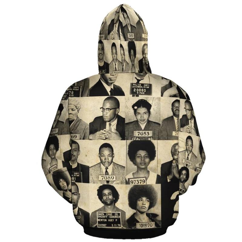 Civil Rights Leaders All Over Printed Hoodie