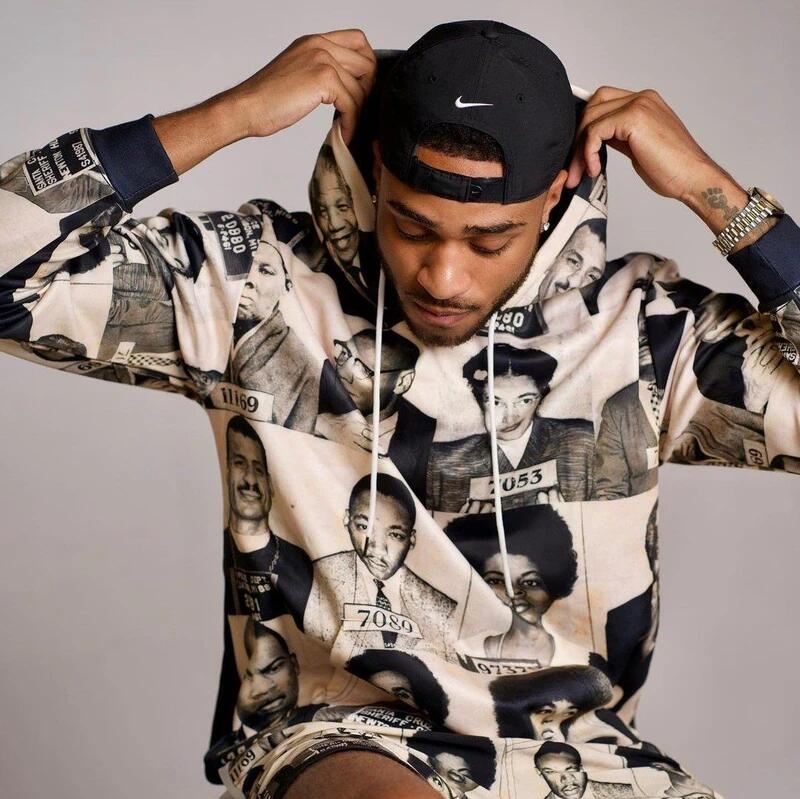 Civil Rights Leaders All Over Printed Hoodie