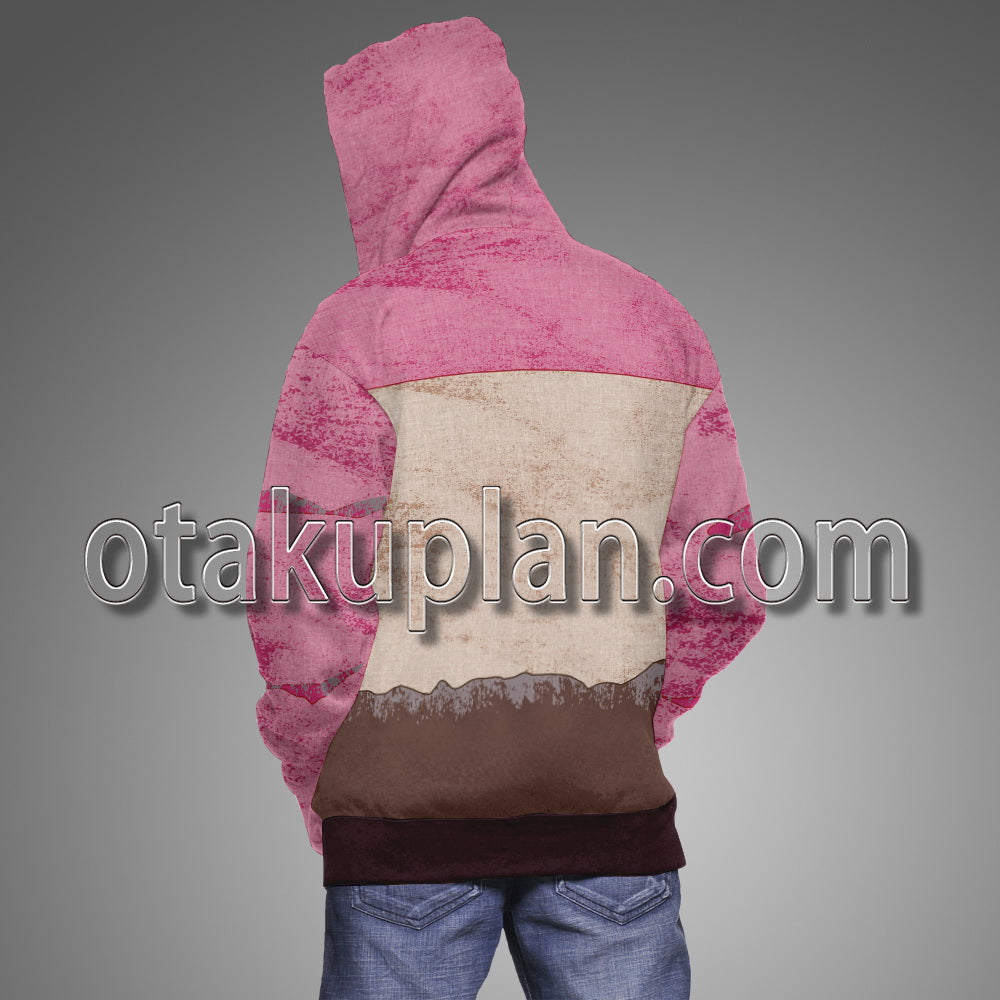 Cyberpunk 2077 V Female Street Kid Old Pattern Cosplay Hoodie