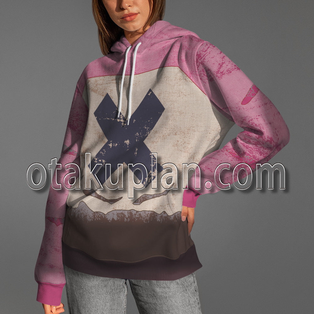 Cyberpunk 2077 V Female Street Kid Old Pattern Cosplay Hoodie